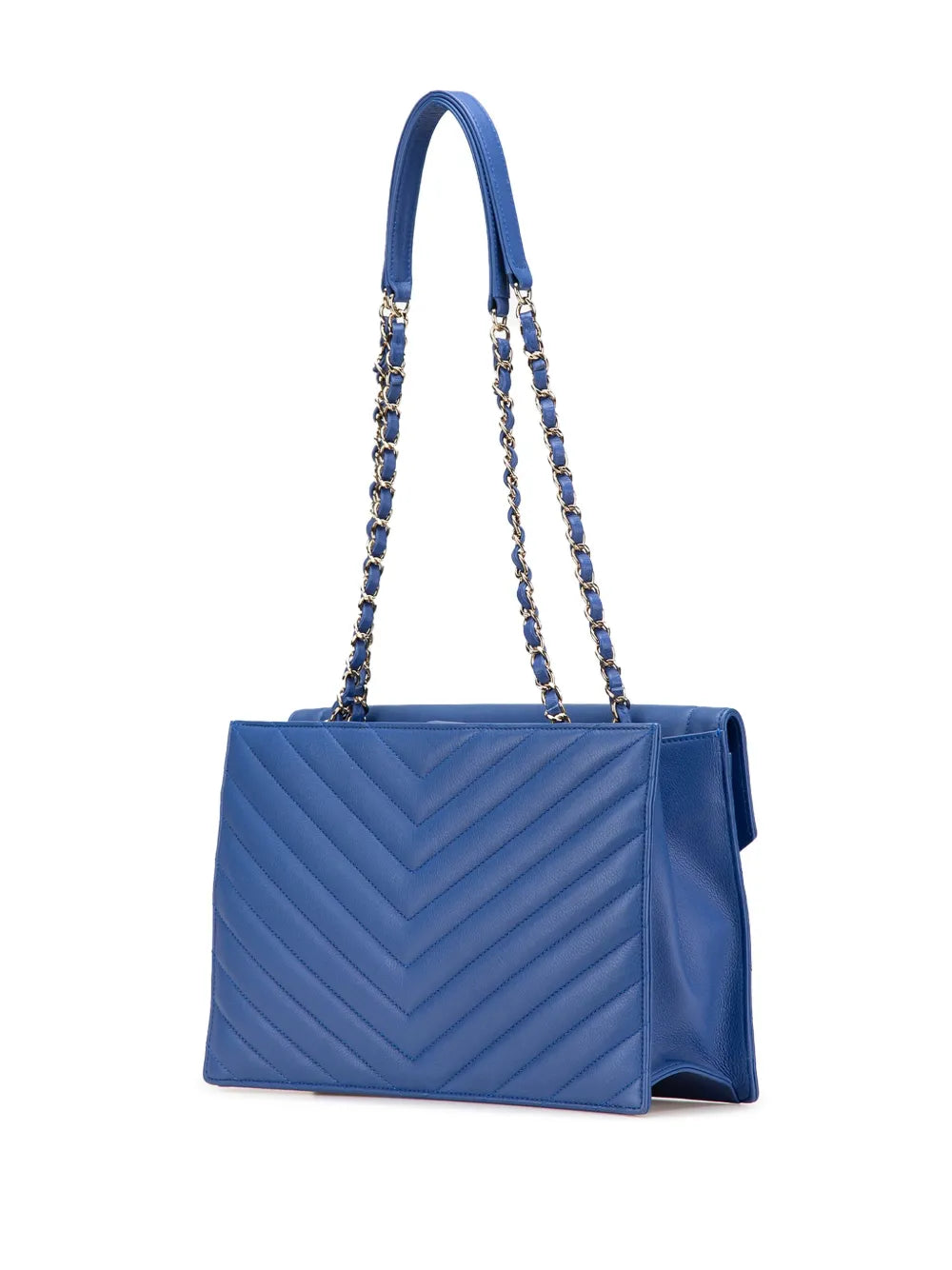 Chanel Pre Owned 2019 Chevron Calfskin Coco Envelope Shoulder Bag