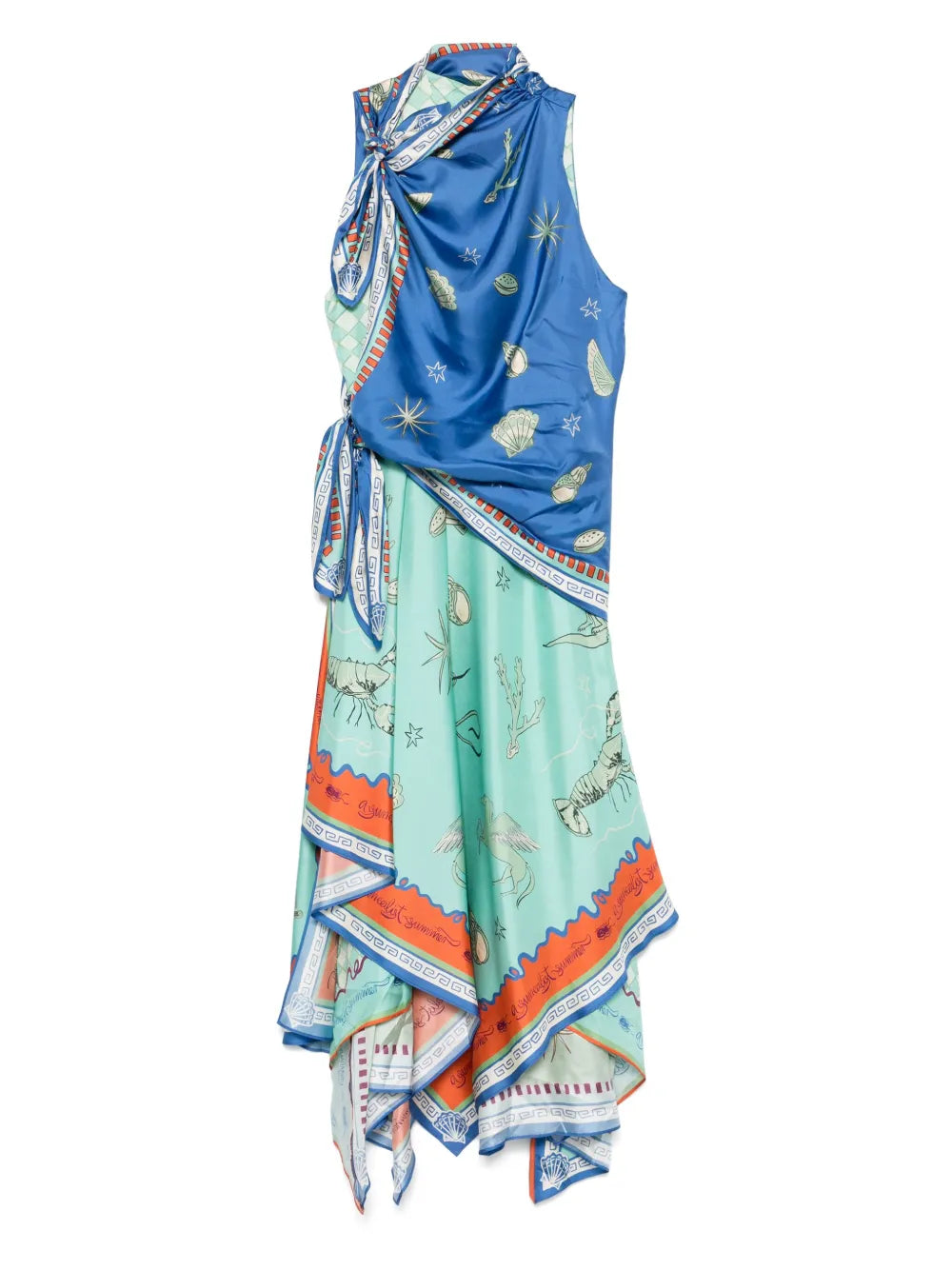 Alemais Surrealist Summer Scarf Dress