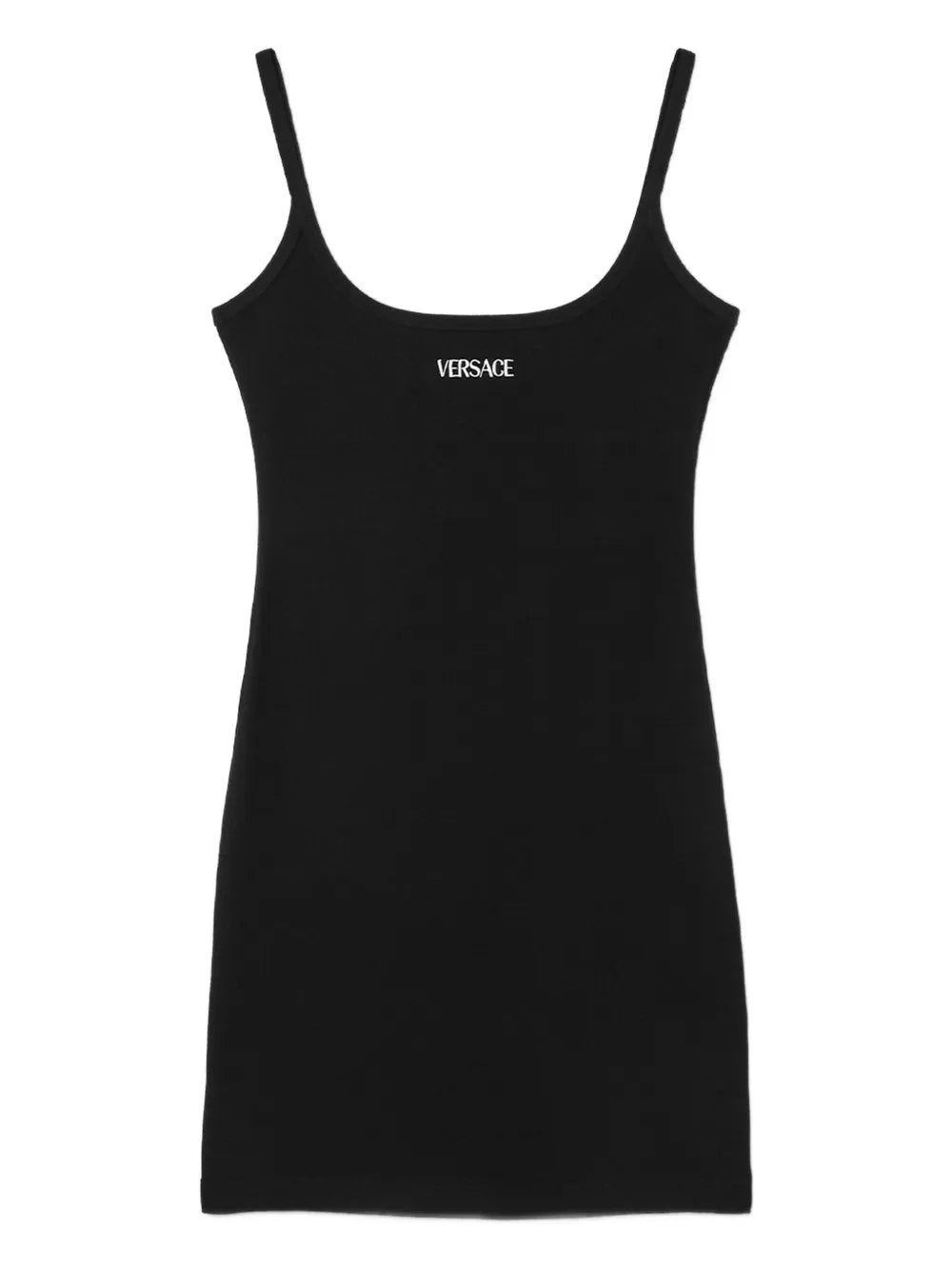 Versace Logo Embroidered Tank Dress