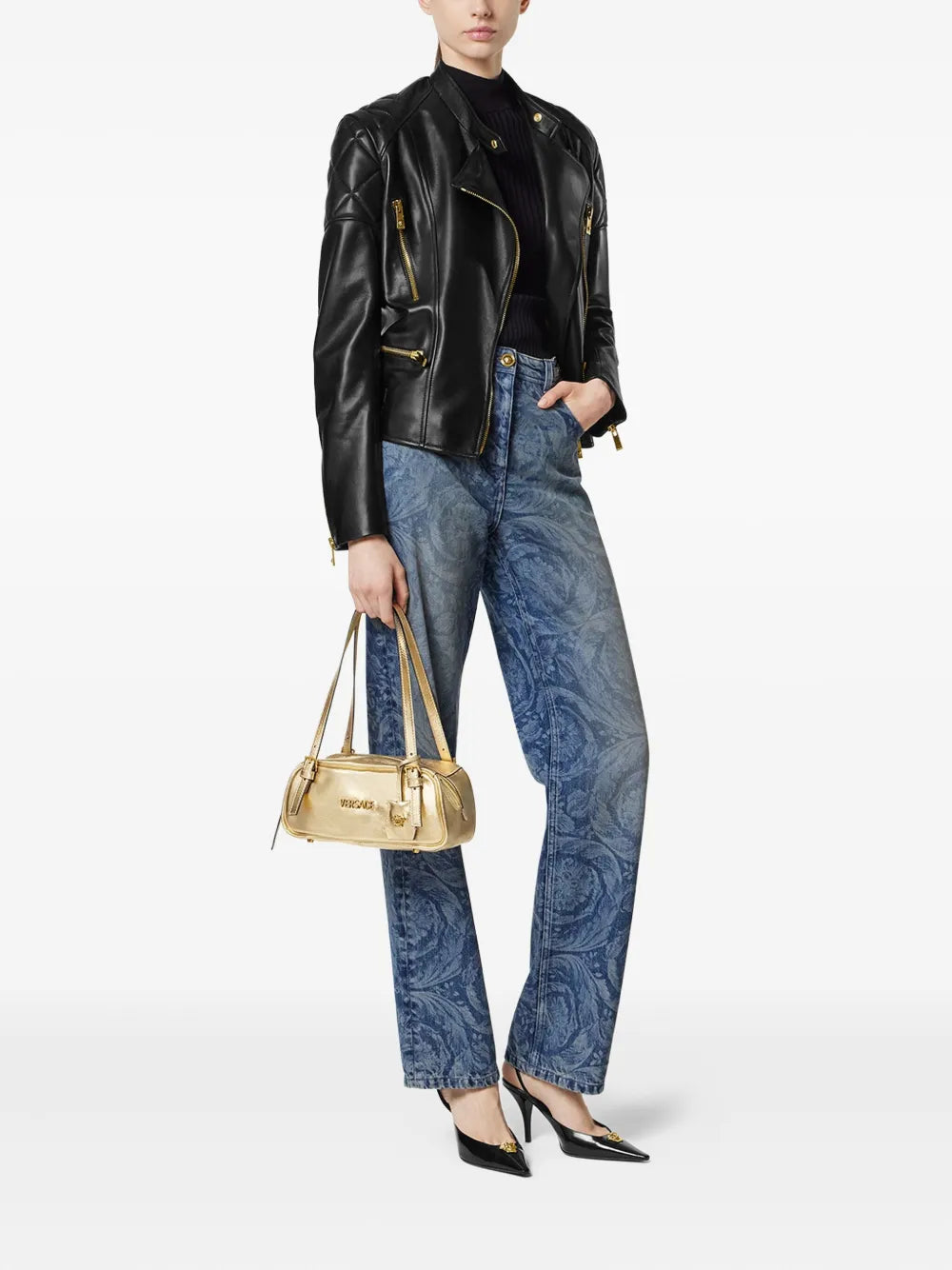 Versace Tag Shoulder Bag