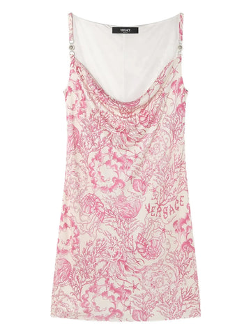 Versace Underwater Barocco Mini Dress