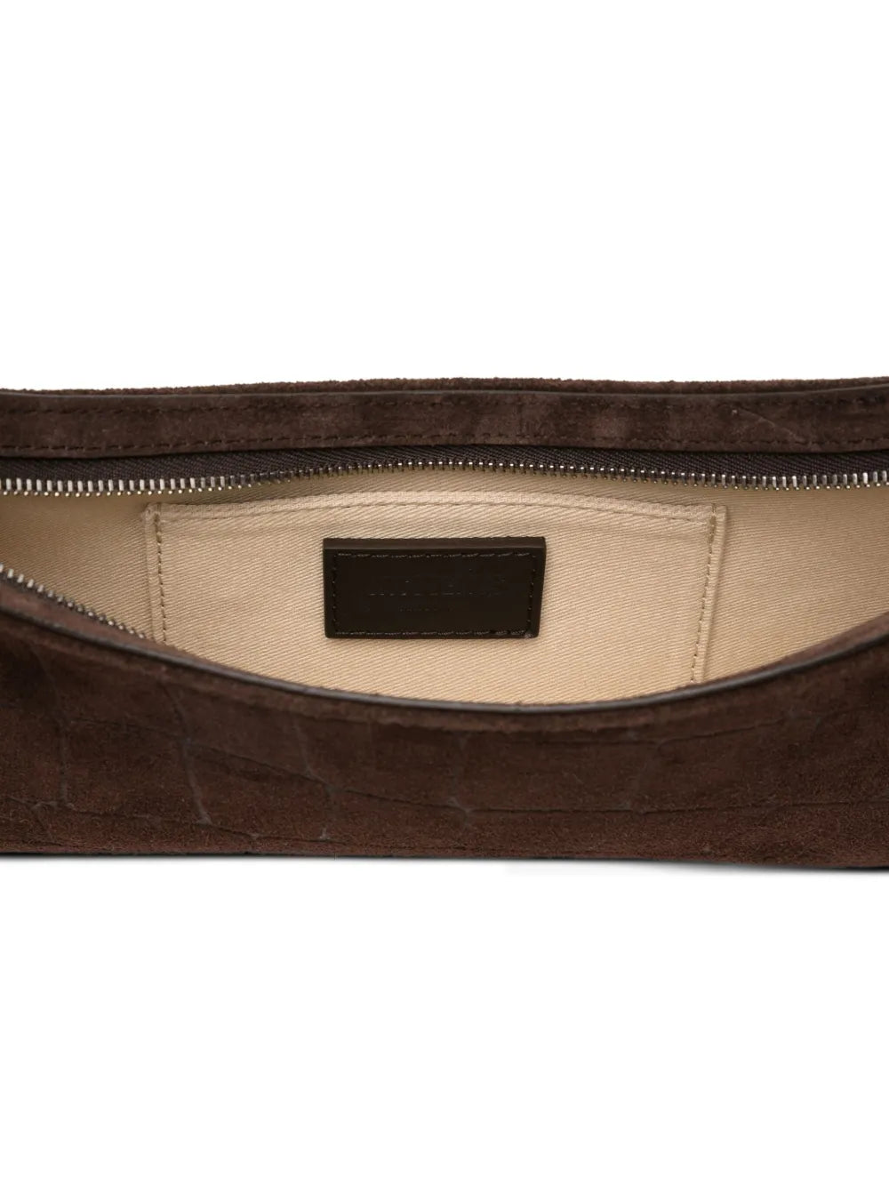 Jacquemus Le Bisou Crocodile Effect Wood Bead Shoulder Bag