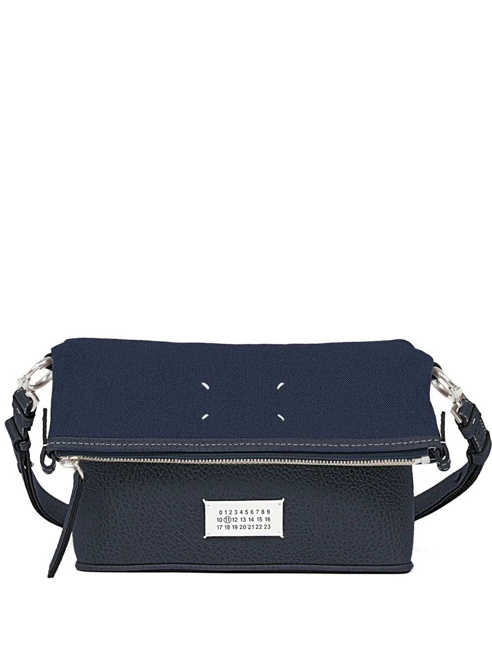 Maison Margiela Top Zip Leather Shoulder Bag