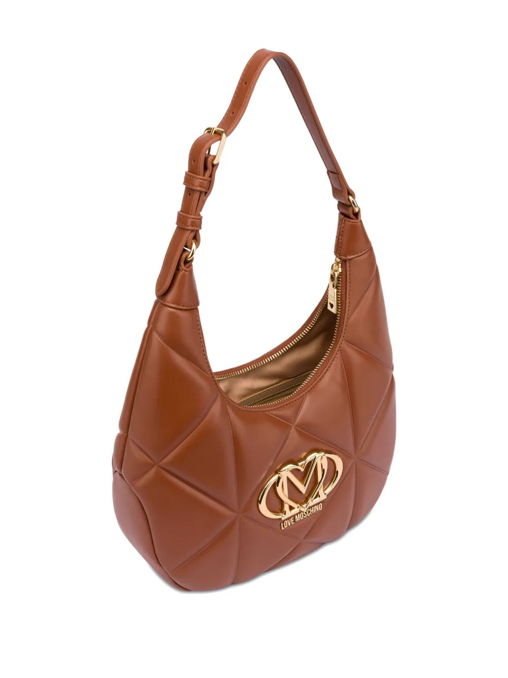 Love Moschino Logo Plaque Shoulder Bag