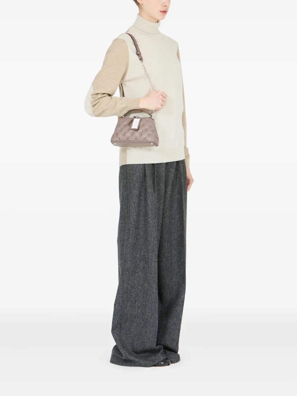 Maison Margiela Glam Slam Leather Shoulder Bag
