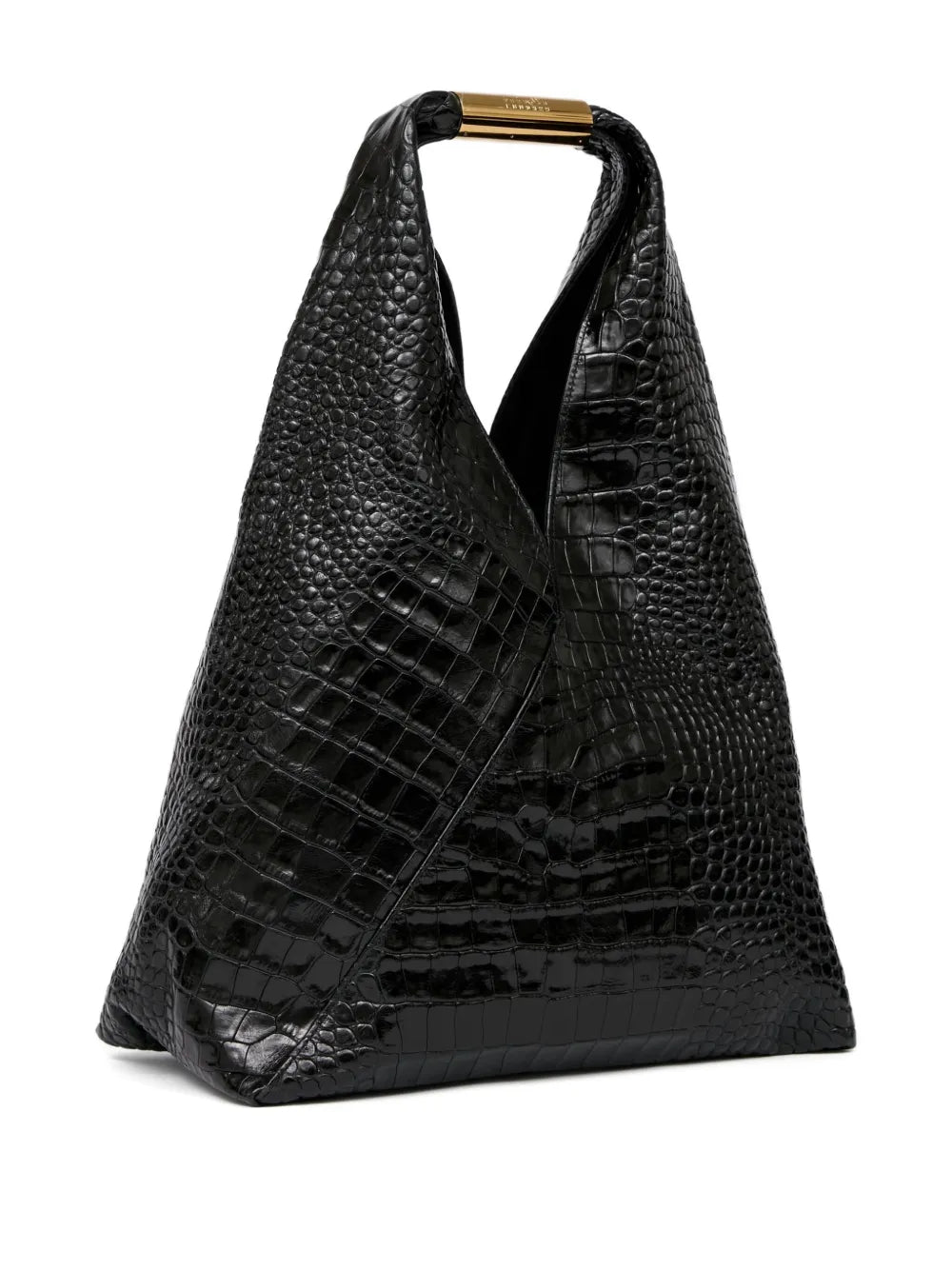 Mm6 Maison Margiela Crocodile Embossed Shoulder Bag