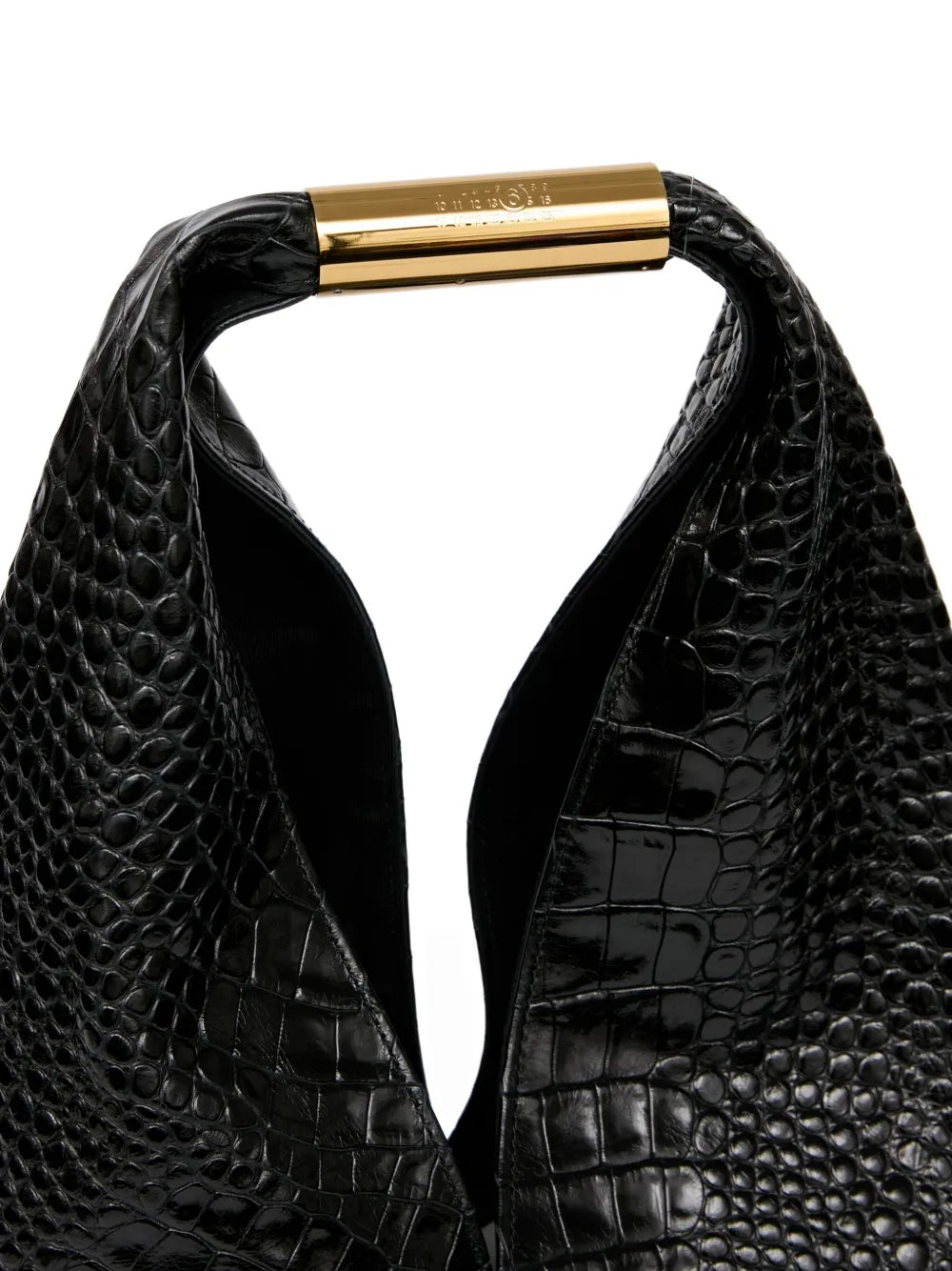 Mm6 Maison Margiela Crocodile Embossed Shoulder Bag