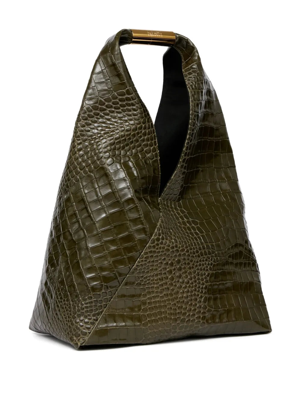 Mm6 Maison Margiela Crocodile Embossed Shoulder Bag