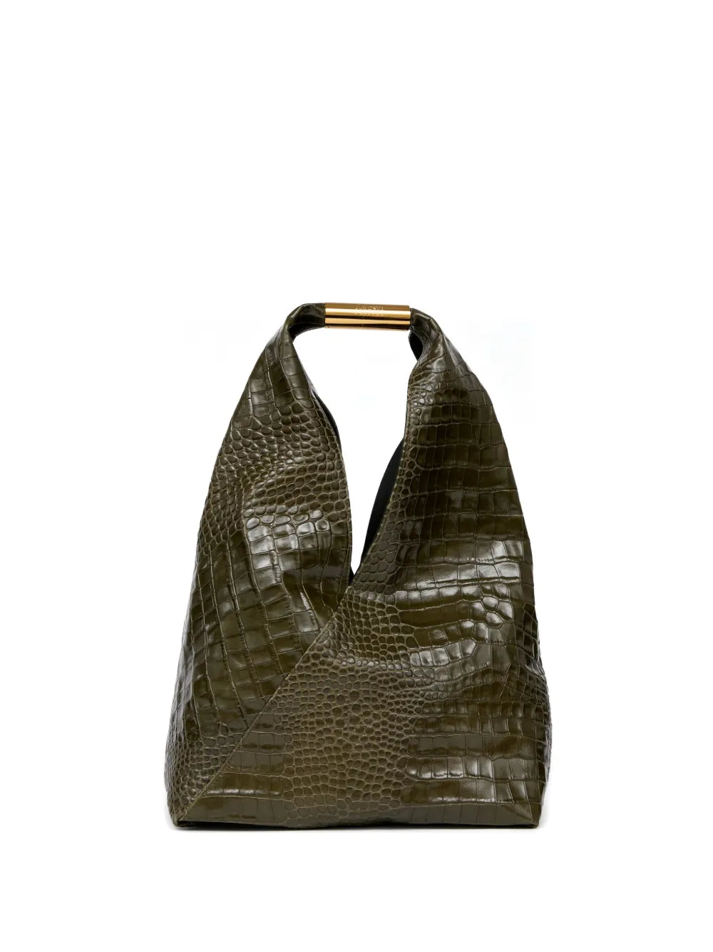 Mm6 Maison Margiela Crocodile Embossed Shoulder Bag
