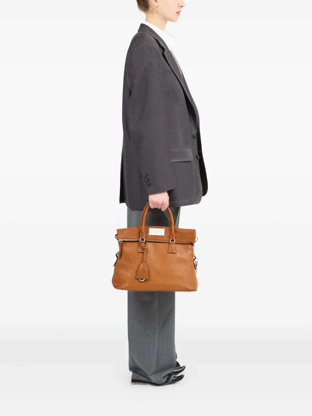 Maison Margiela Logo Plaque Shoulder Bag