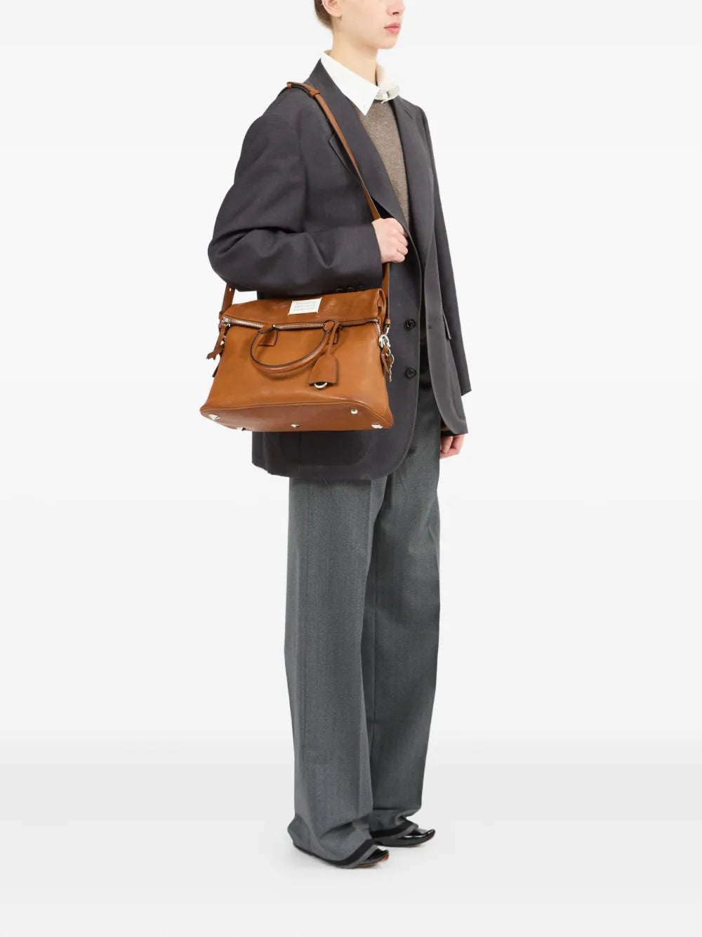 Maison Margiela Logo Plaque Shoulder Bag