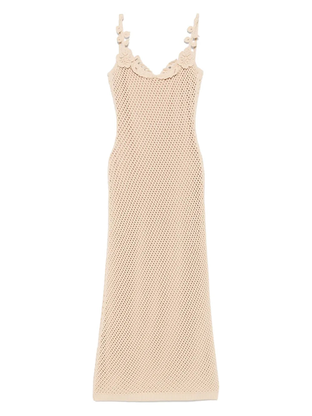 Elie Saab Floral Applique Mesh Dress