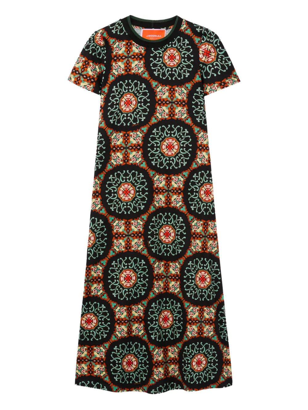 La Doublej Sporty Swing Short Sleeve Midi Dress