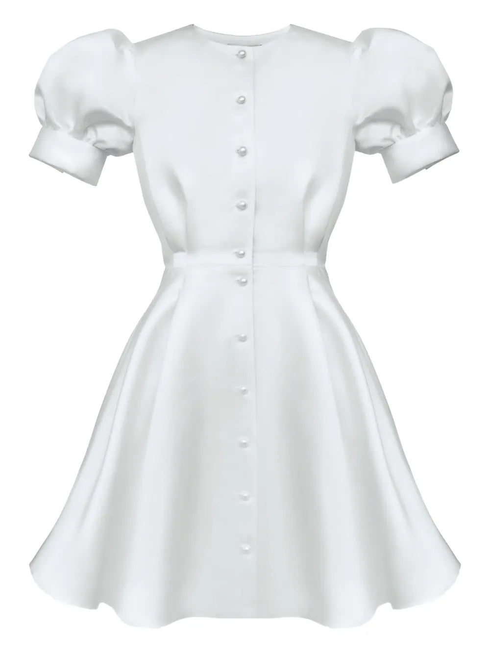 Post Meridiem Button Down Mini Dress