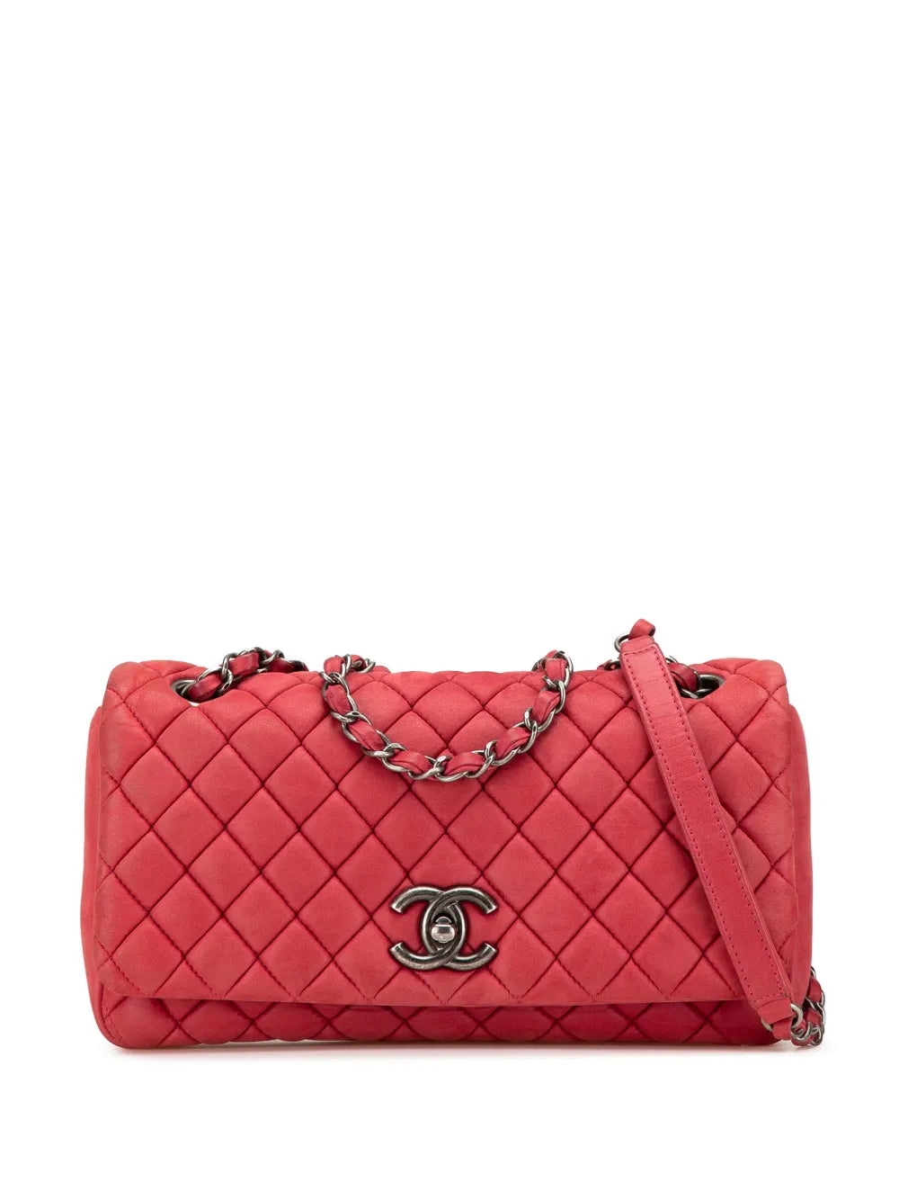 Chanel Pre Owned 2012 2013 Small Iridescent Calfskin New Bubble Flap Shoulder Bag