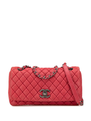 Chanel Pre Owned 2012 2013 Small Iridescent Calfskin New Bubble Flap Shoulder Bag