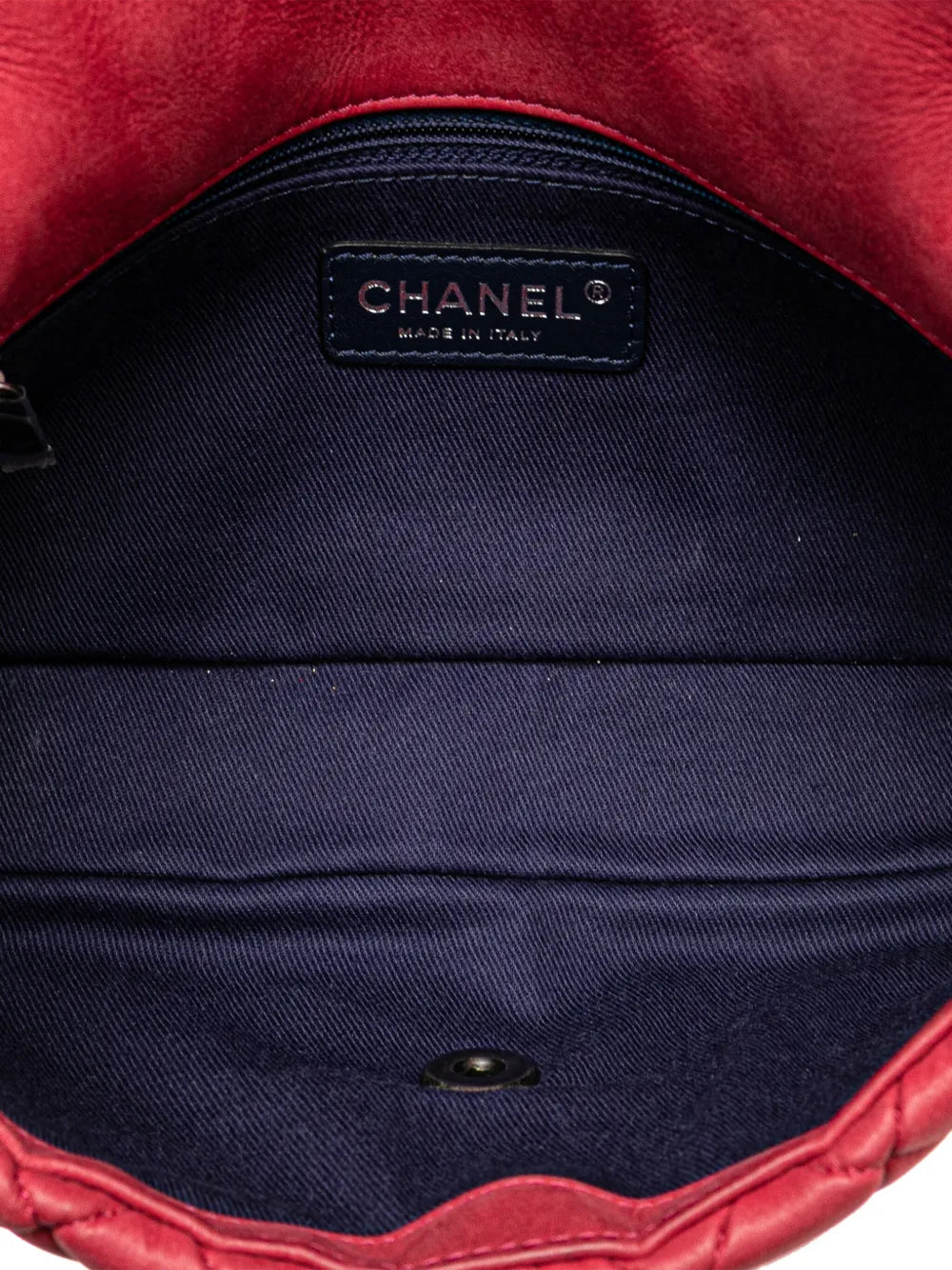 Chanel Pre Owned 2012 2013 Small Iridescent Calfskin New Bubble Flap Shoulder Bag