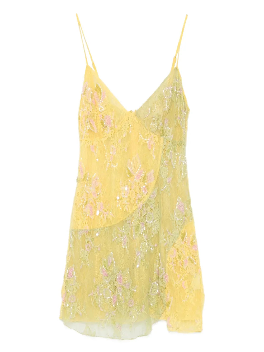 Roberta Einer Embellished Spaghetti Strap Dress