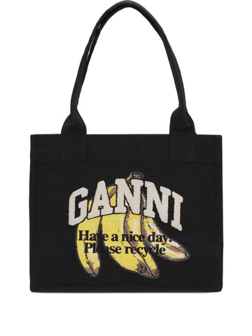 Ganni Cotton Shoulder Bag