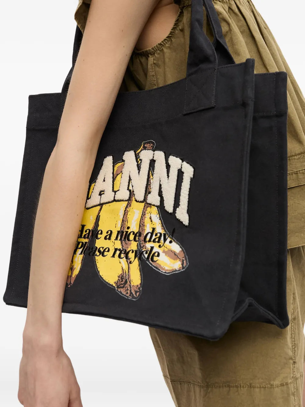 Ganni Cotton Shoulder Bag