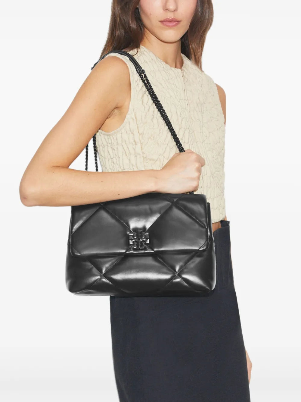 Tory Burch Kira Quilted Leather Shoulder Bag