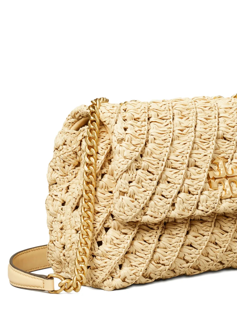 Tory Burch Kira Braided Straw Shoulder Bag