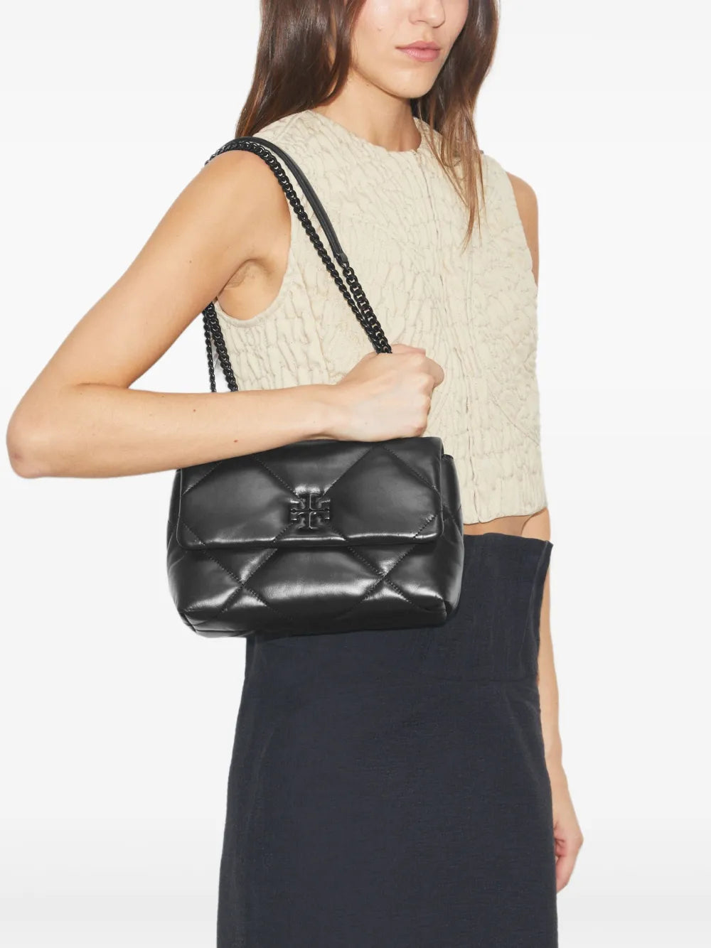 Tory Burch Kira Quilted Leather Shoulder Bag