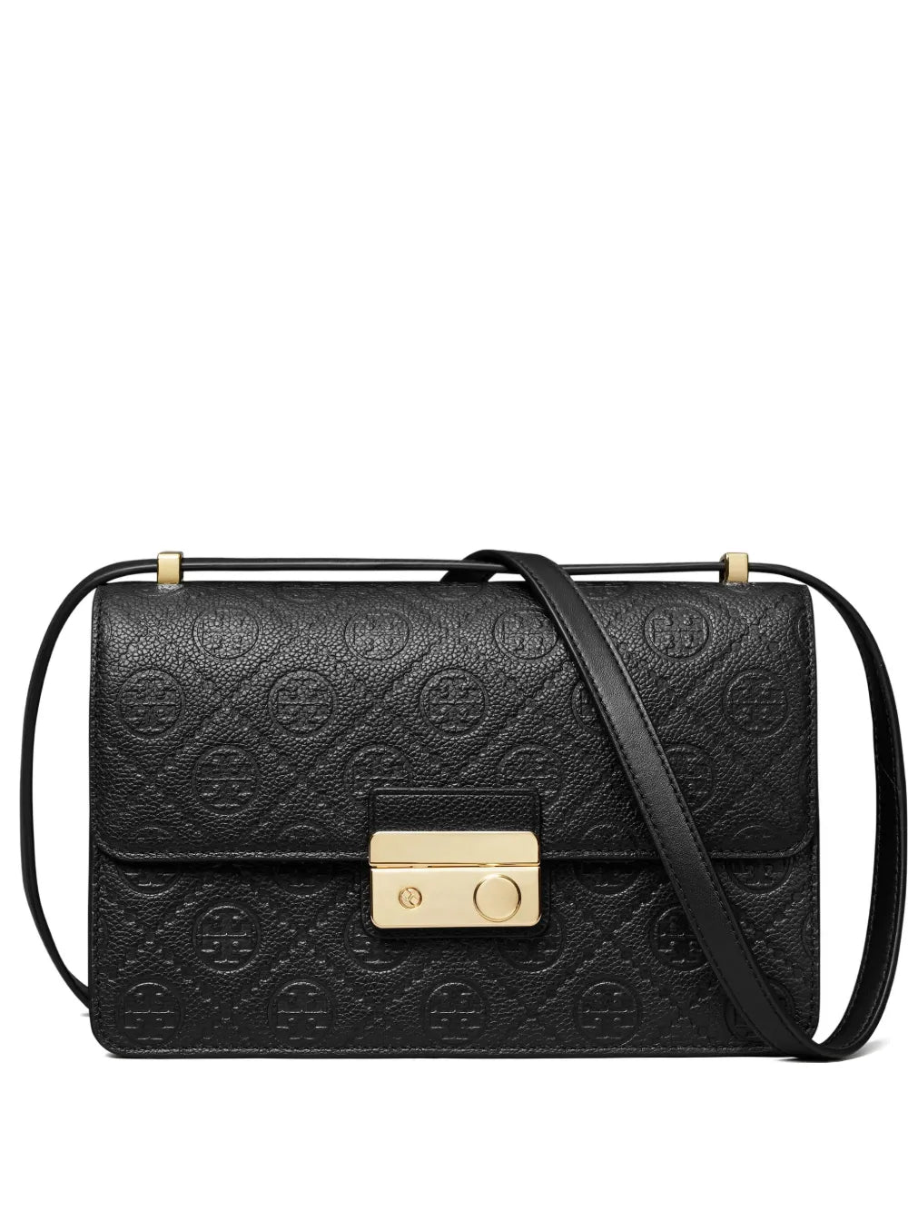 Tory Burch T Monogram Embossed Leather Shoulder Bag