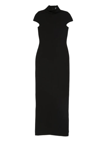 Solace London Lang High Neck Short Sleeve Maxi Dress