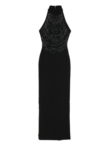 Solace London Portia Embellished Halterneck Maxi Dress