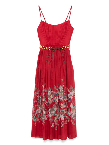 Zimmermann Floral Print Midi Dress