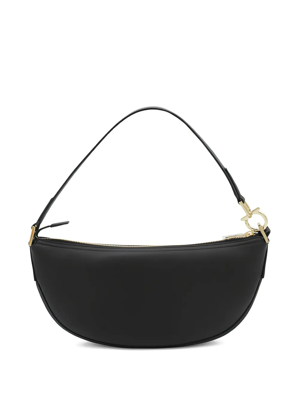 Ferragamo Small Oval Shaped Leather Shoulder Bag