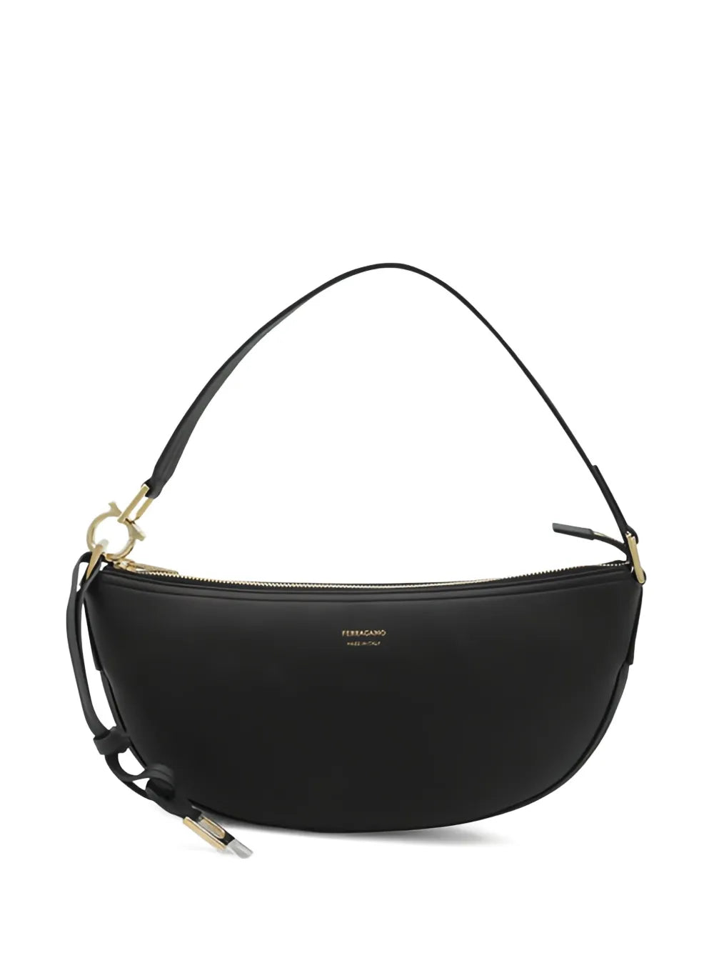 Ferragamo Small Oval Shaped Leather Shoulder Bag