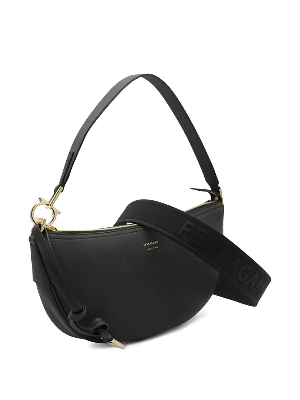Ferragamo Small Oval Shaped Leather Shoulder Bag