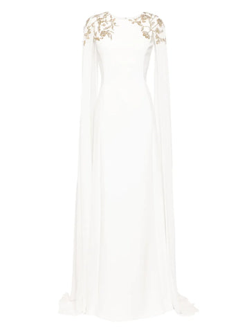 Saiid Kobeisy Embellished Crepe Kaftan Dress