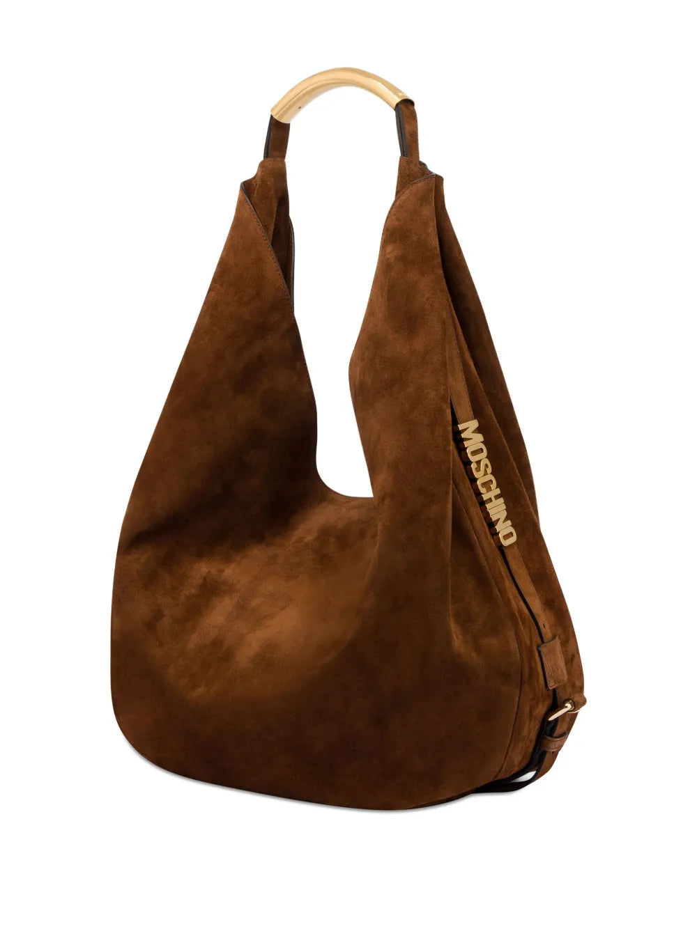Moschino Handle Me Leather Shoulder Bag