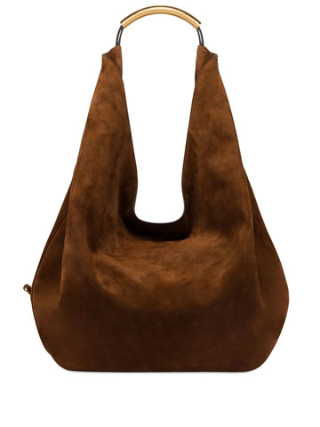 Moschino Handle Me Leather Shoulder Bag