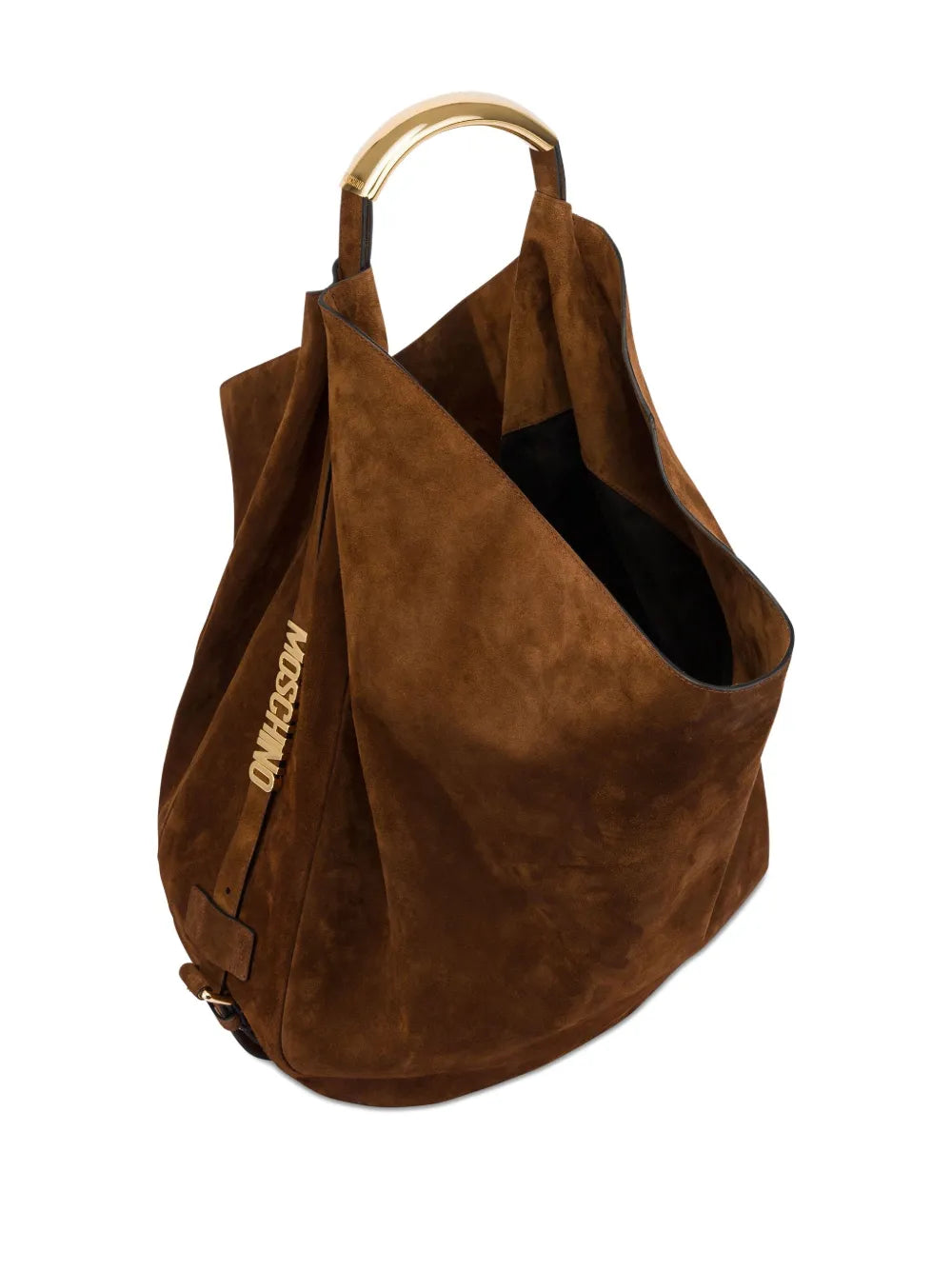 Moschino Handle Me Leather Shoulder Bag