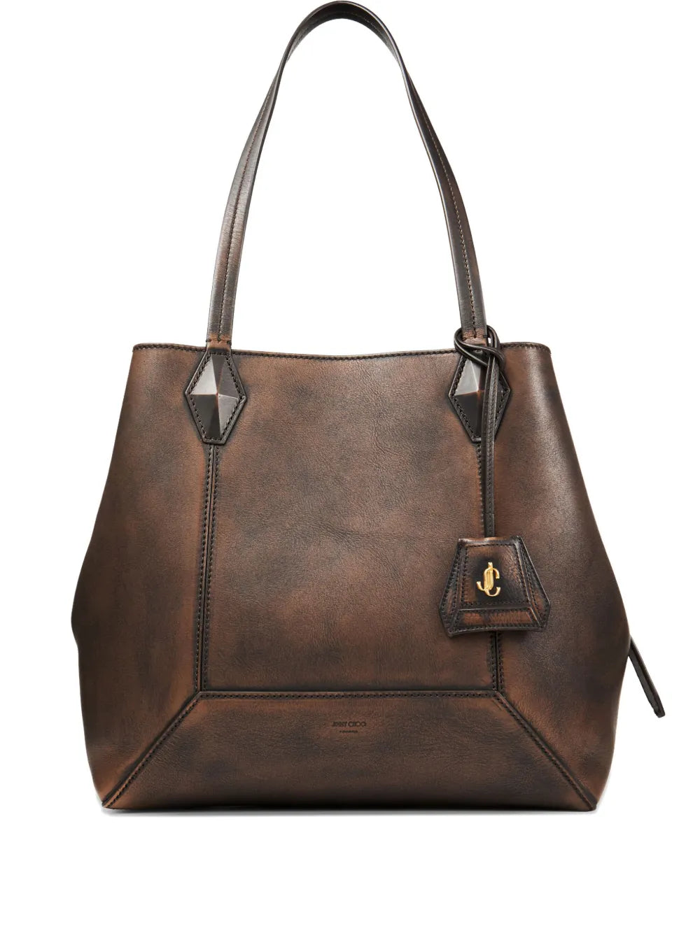 Jimmy Choo Medium Diamond Leather Shoulder Bag