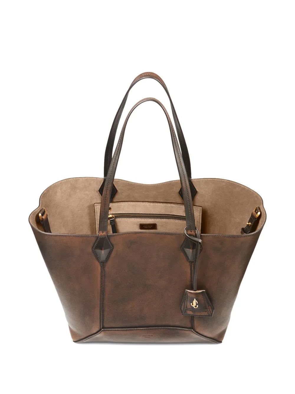 Jimmy Choo Medium Diamond Leather Shoulder Bag