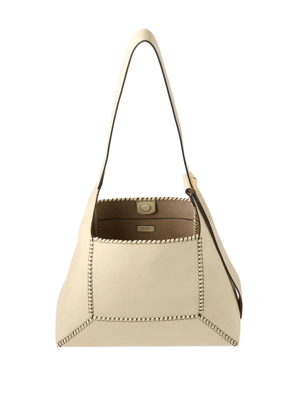 Jimmy Choo Medium Diamond Hobo Leather Shoulder Bag