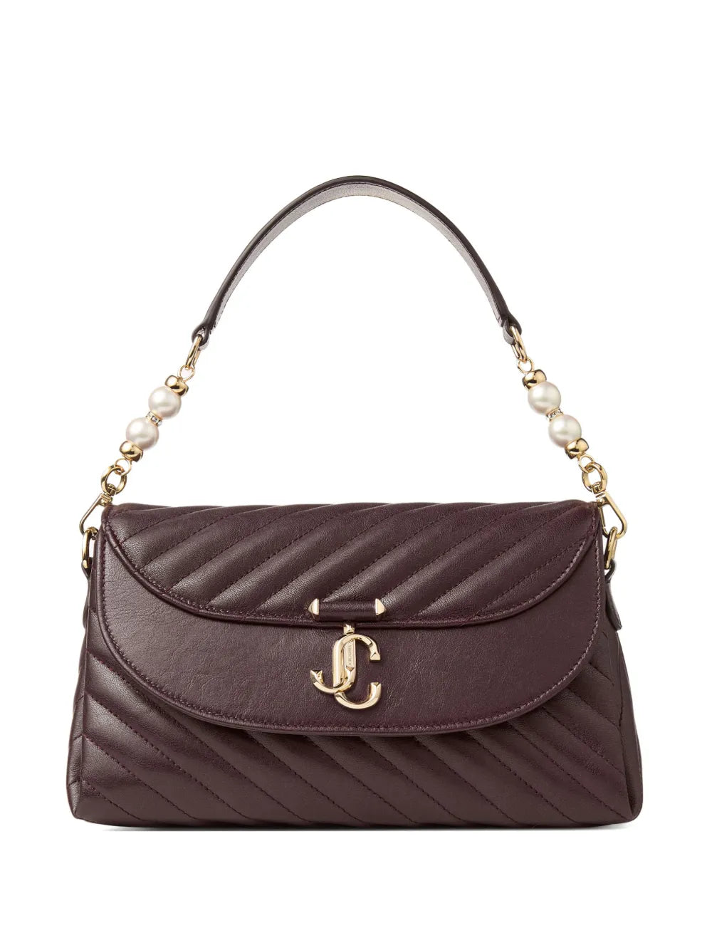 Jimmy Choo Curve Quilted Shoulder Bag