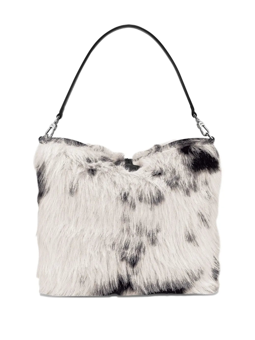 Longchamp Le Roseau Faux Fur Clasp Shoulder Bag