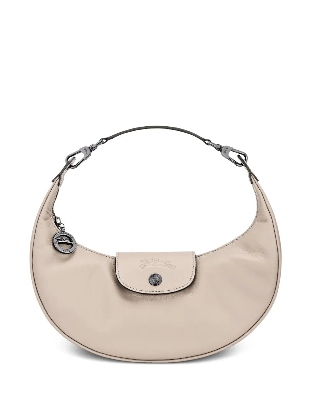 Longchamp Le Pilage Curved Leather Shoulder Bag