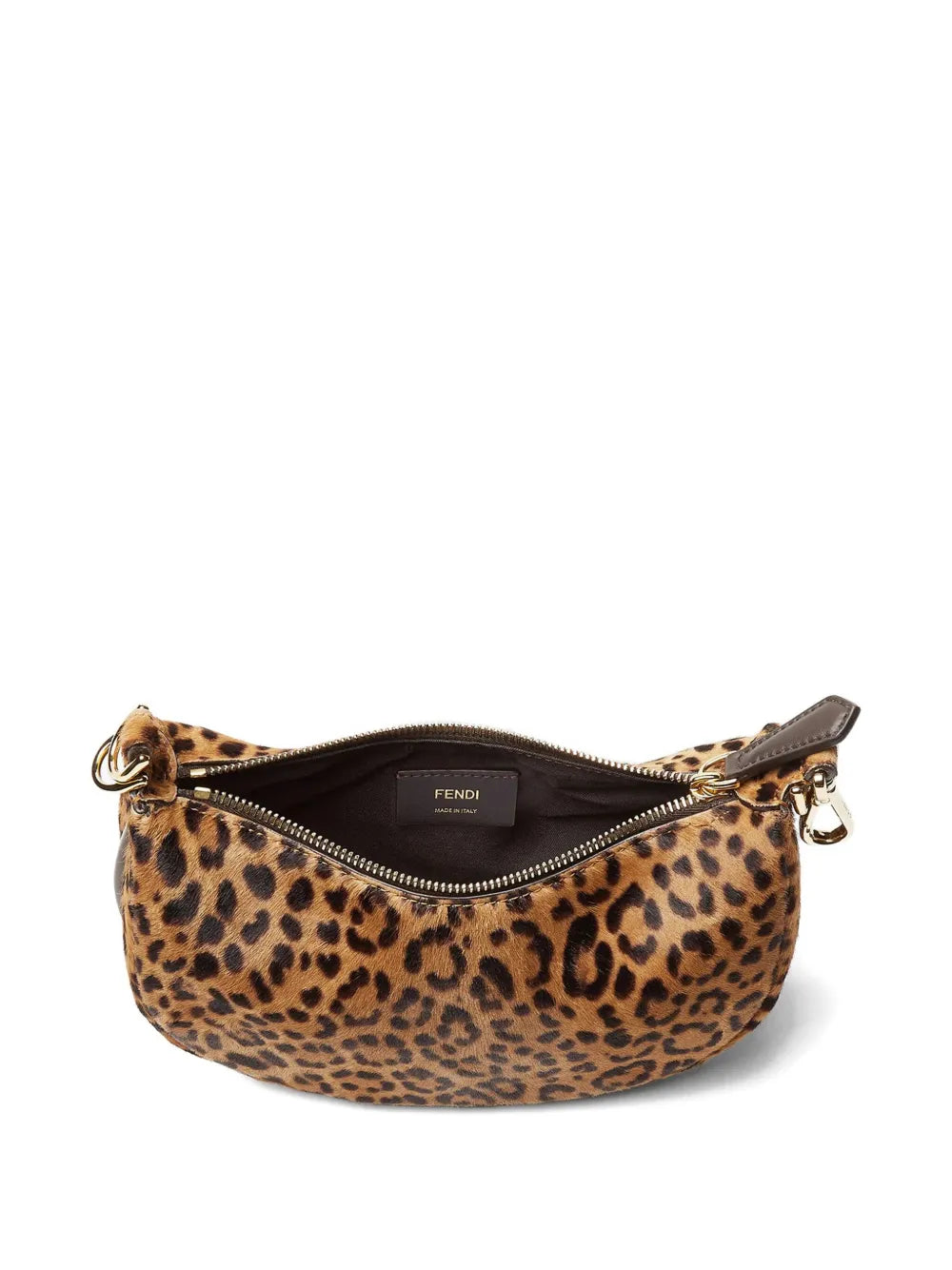 Fendi Mini Fendigraphy Leopard Print Shoulder Bag