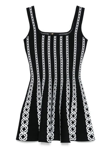 Maje Jacquard Knitted Mini Dress