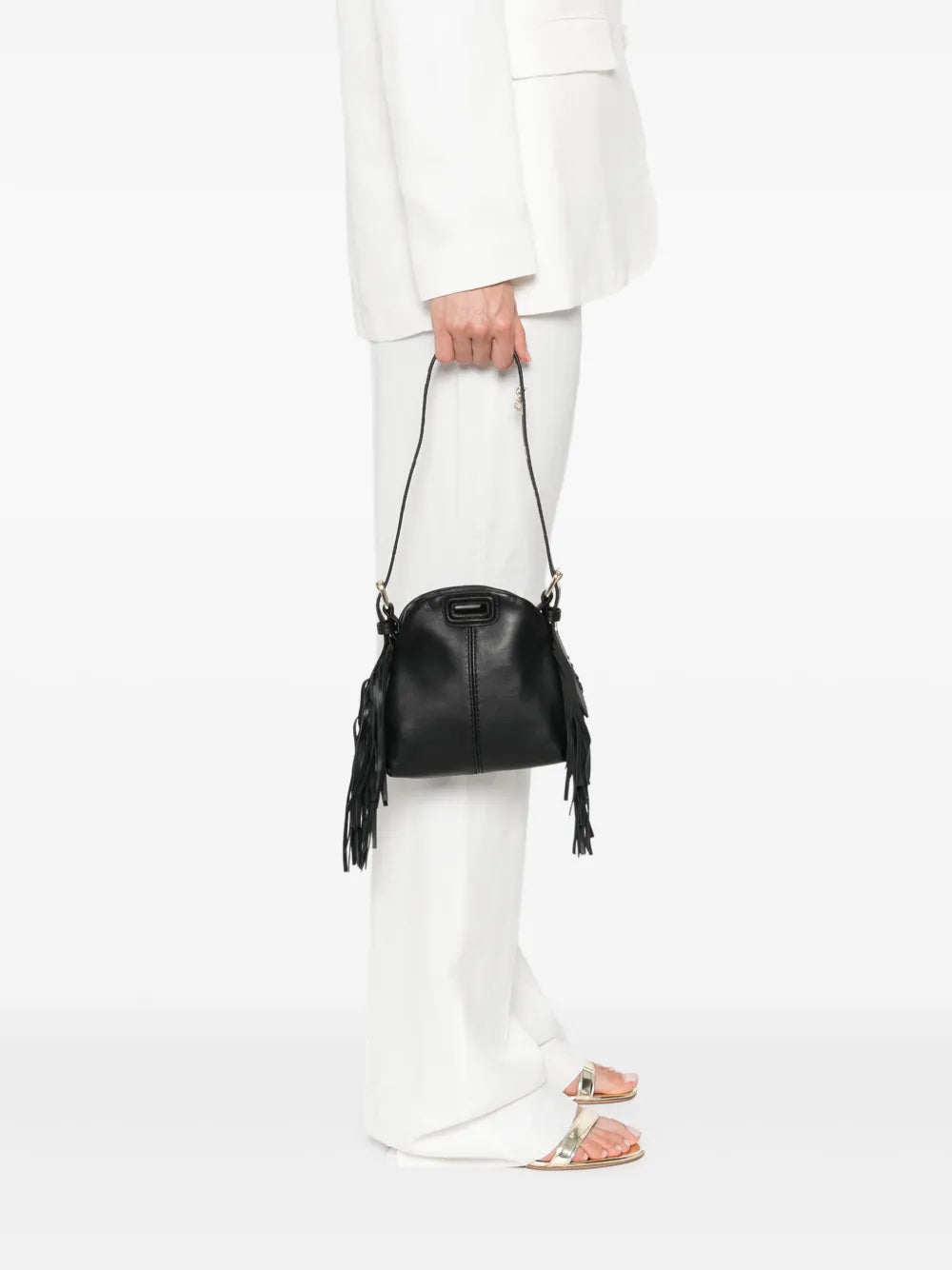 Maje Miss M Leather Micro Bag