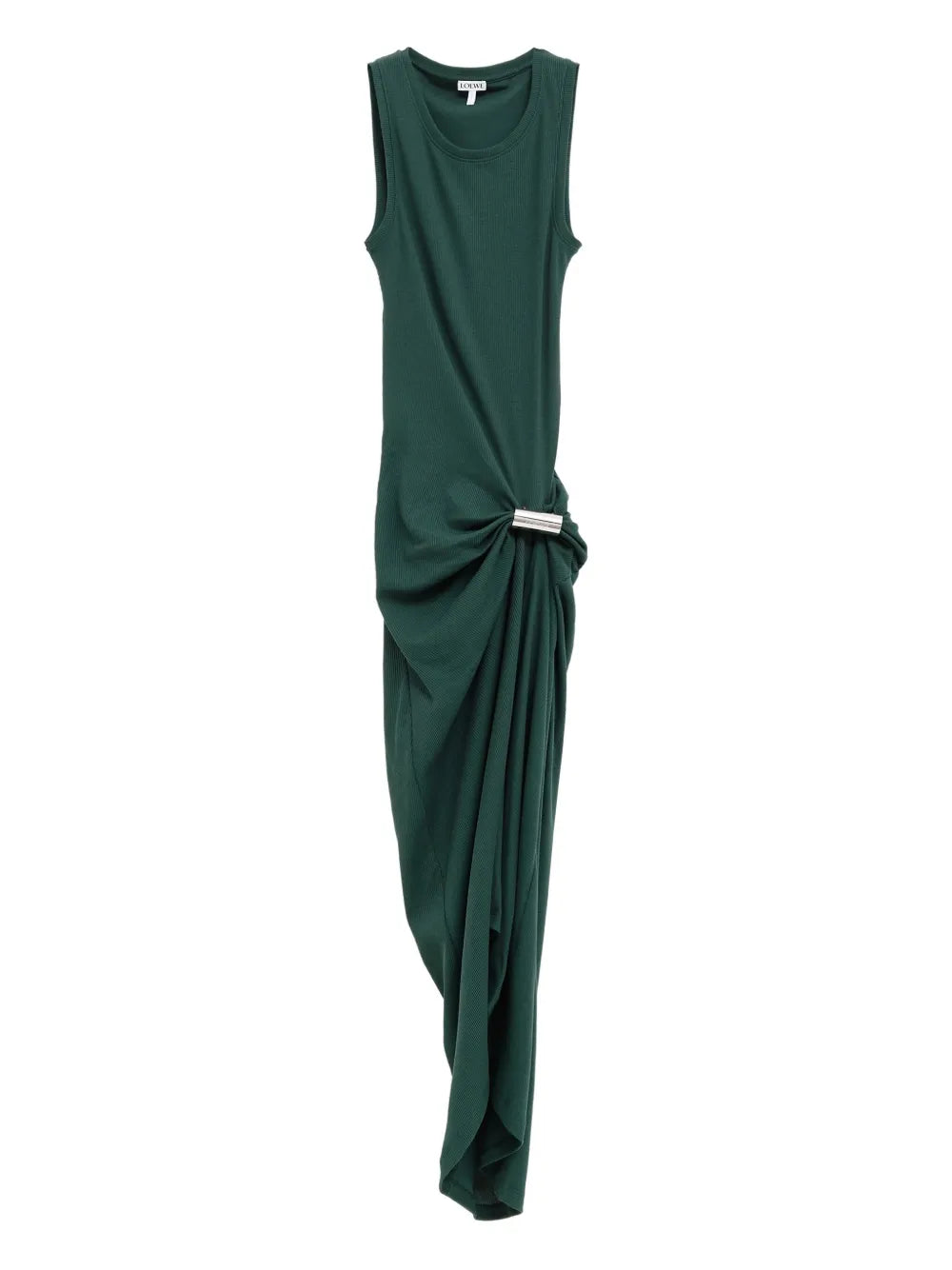 Loewe Draped Fine Ribbed Dress