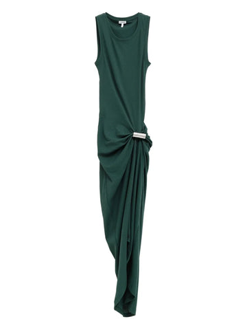 Loewe Draped Fine Ribbed Dress