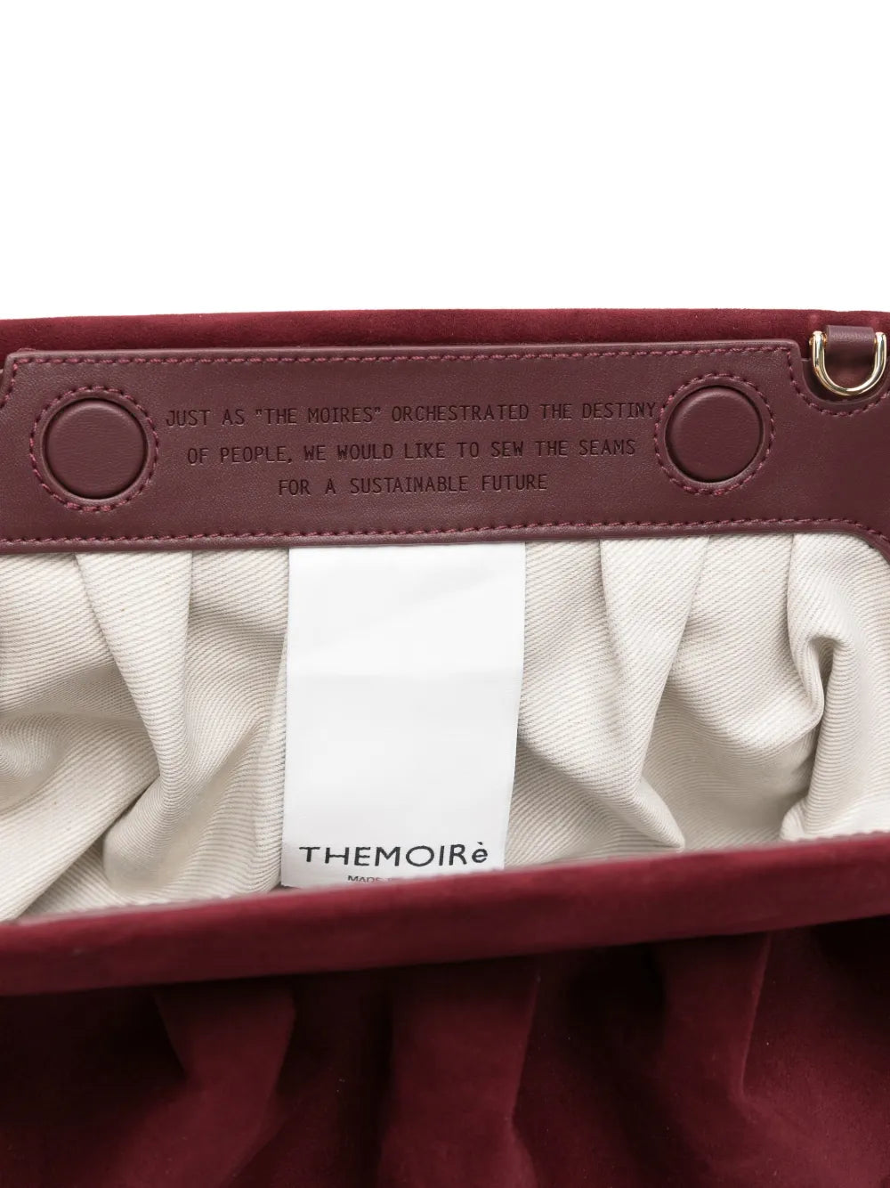 Themoire Bios Pleated Clutch Bag